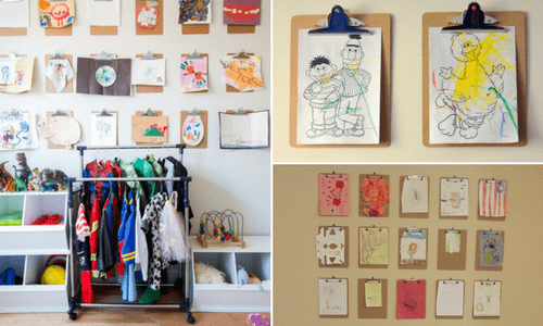 10 Top Ways To Display Your Children's Artwork clipboard